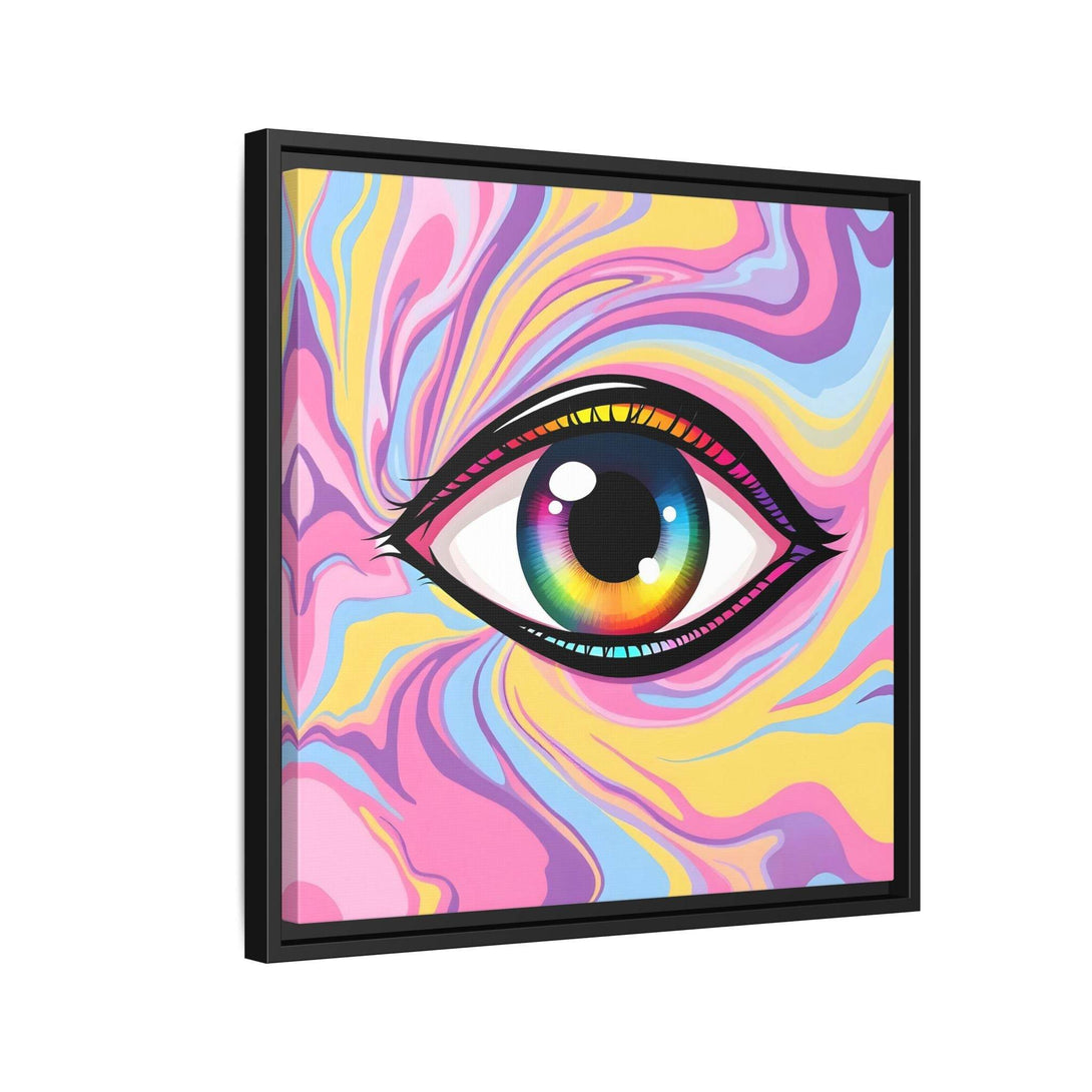 PsEyeFlow #29 - Spectrum Gaze.b (Matte Canvas, Framed (Multi-color)) - Highdellic