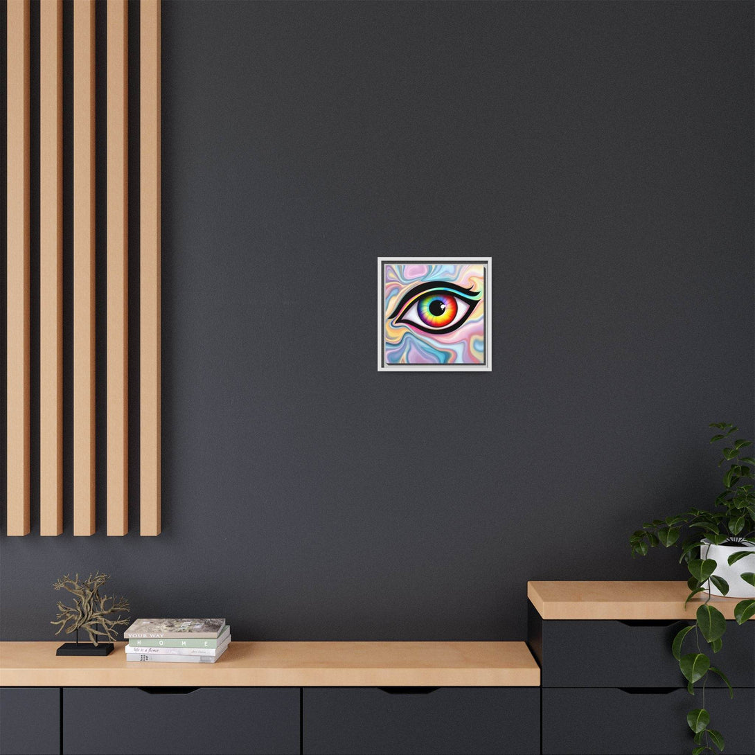 PsEyeFlow #24 - Prism Reflection (Square Matte Canvas, Framed (Multi-color)) - Highdellic