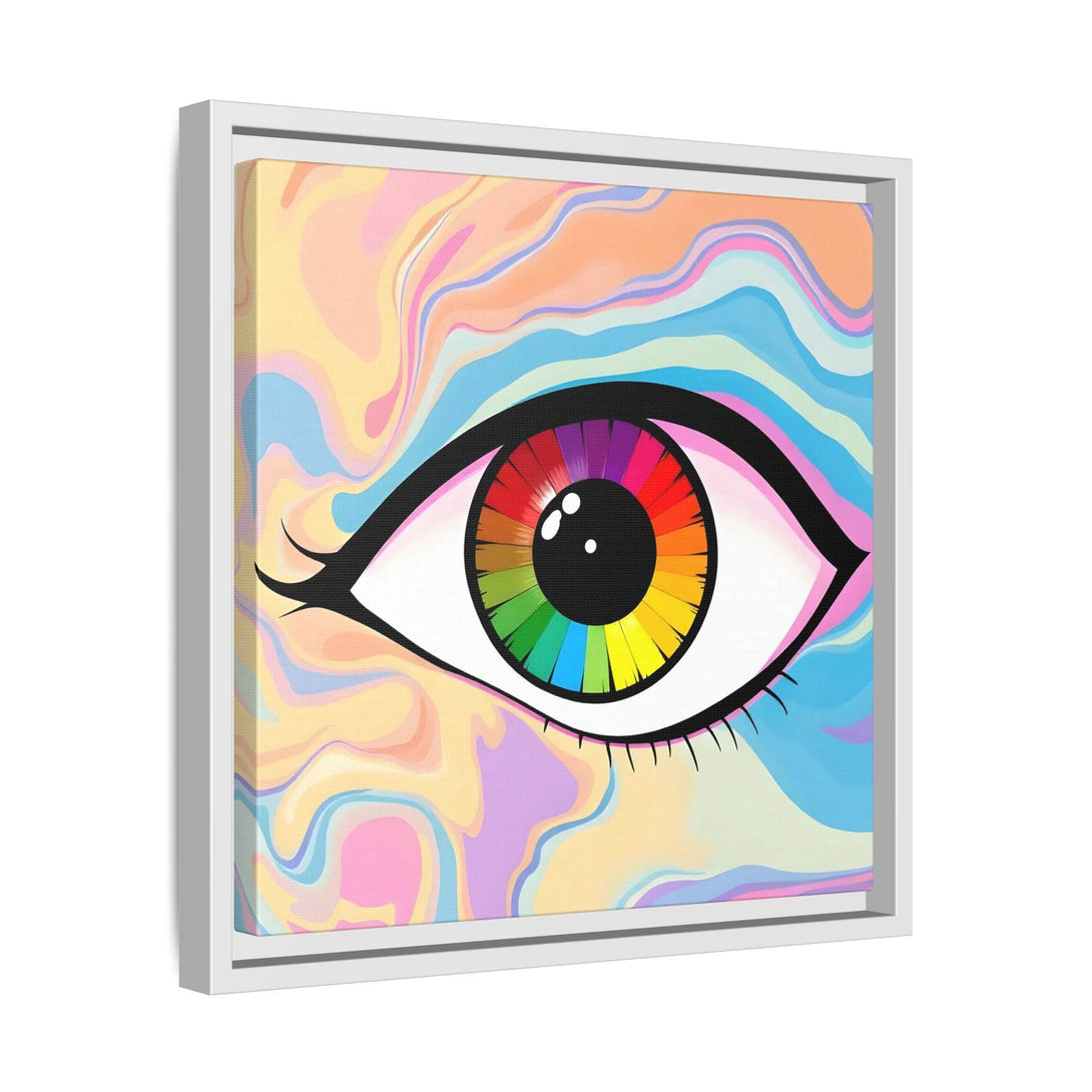PsEyeFlow #1 – Prism Vision. (Matte Canvas, Framed, Multi-color) - Highdellic