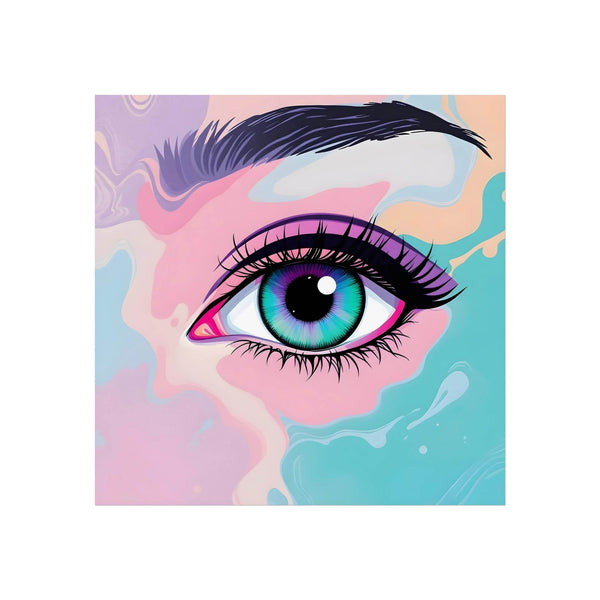 PsEyeFlow #2 – Lucid Gaze on Square Fine Art Poster - Highdellic