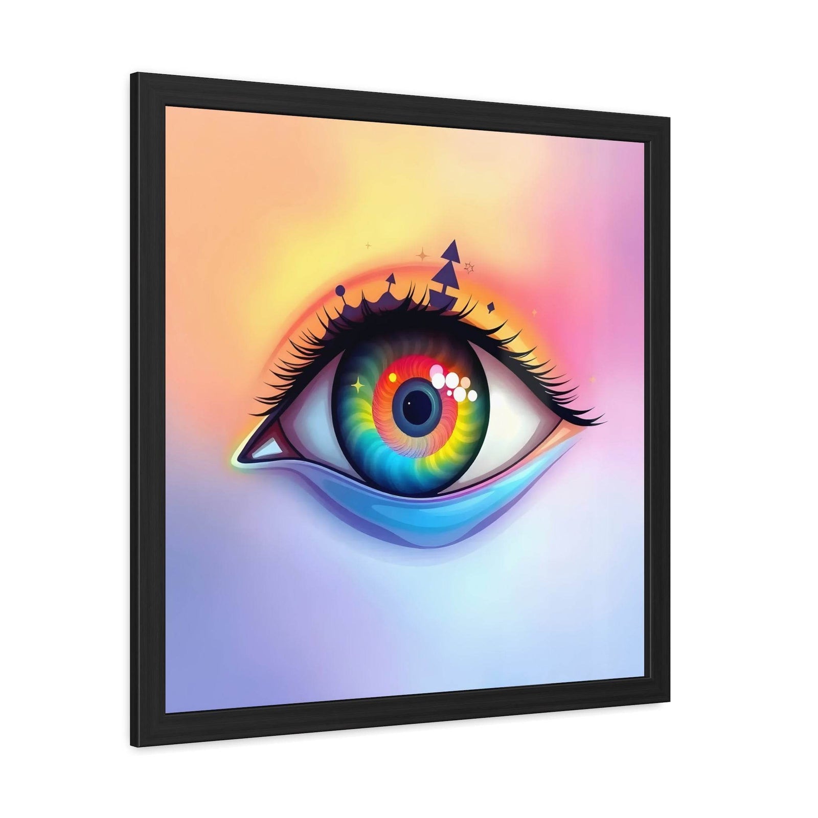 PsEyeDream #6 - Ephermeral Vision on Semi-Gloss Coated Framed Poster - Highdellic
