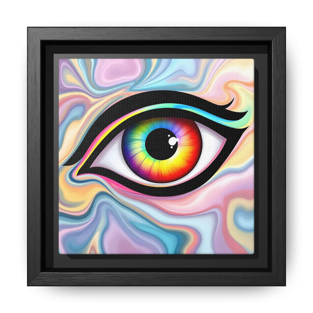 PsEyeFlow #24 - Prism Reflection (Square Matte Canvas, Framed (Multi-color)) - Highdellic