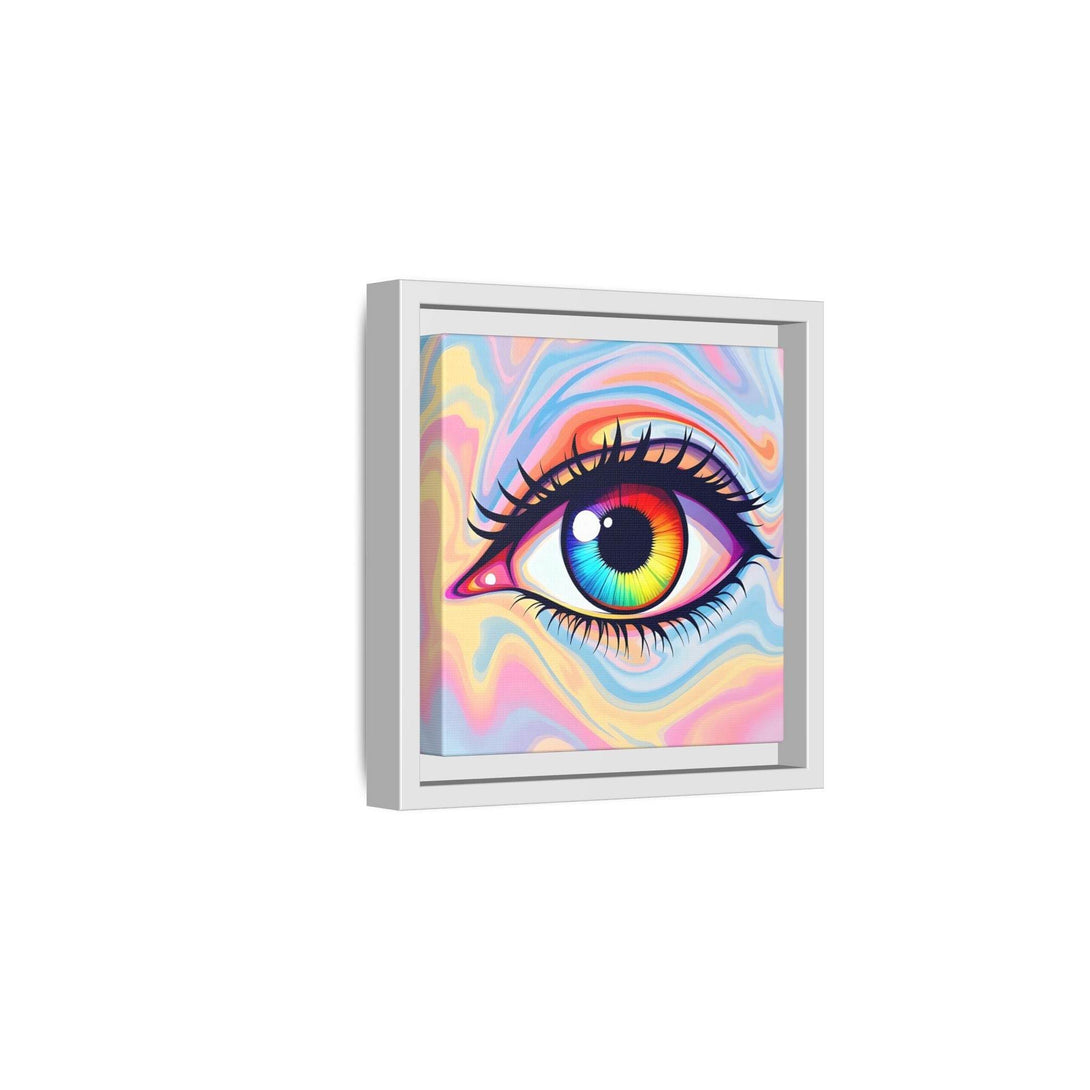 PsEyeFlow #20 - Dreamwave Vision. ( Colorful Framed Matte Canvas Decor ) - Highdellic