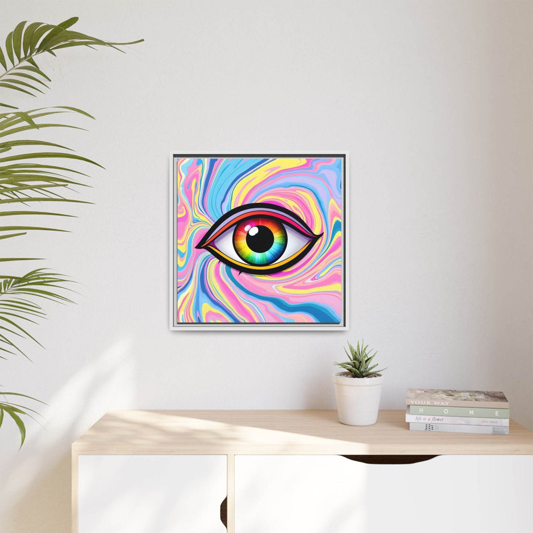 PsEyeFlow #31 - The Kaleidosoul on Framed Matte Canvas - Highdellic