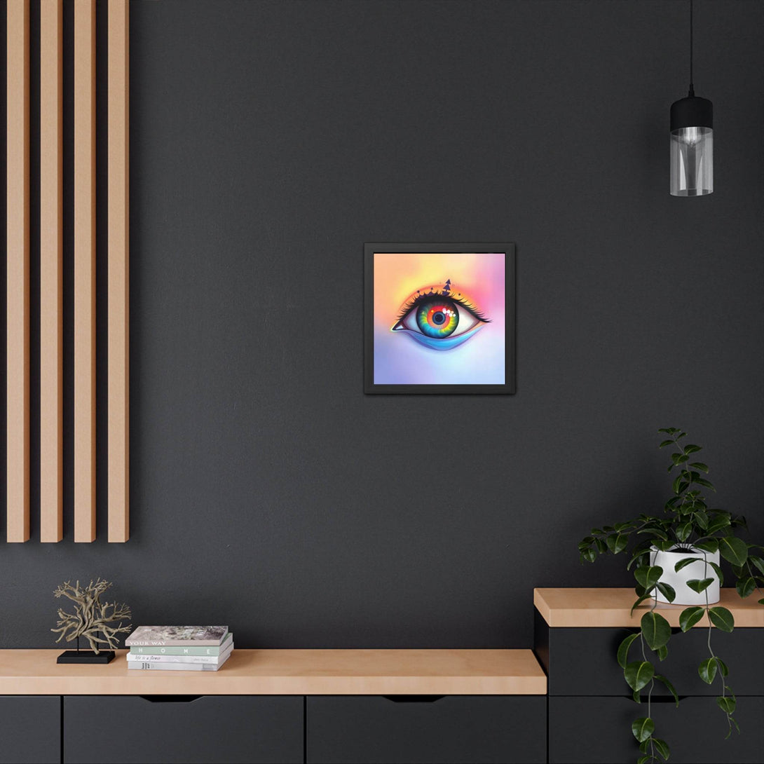 PsEyeDream #6 - Ephermeral Vision on Semi-Gloss Coated Framed Poster - Highdellic