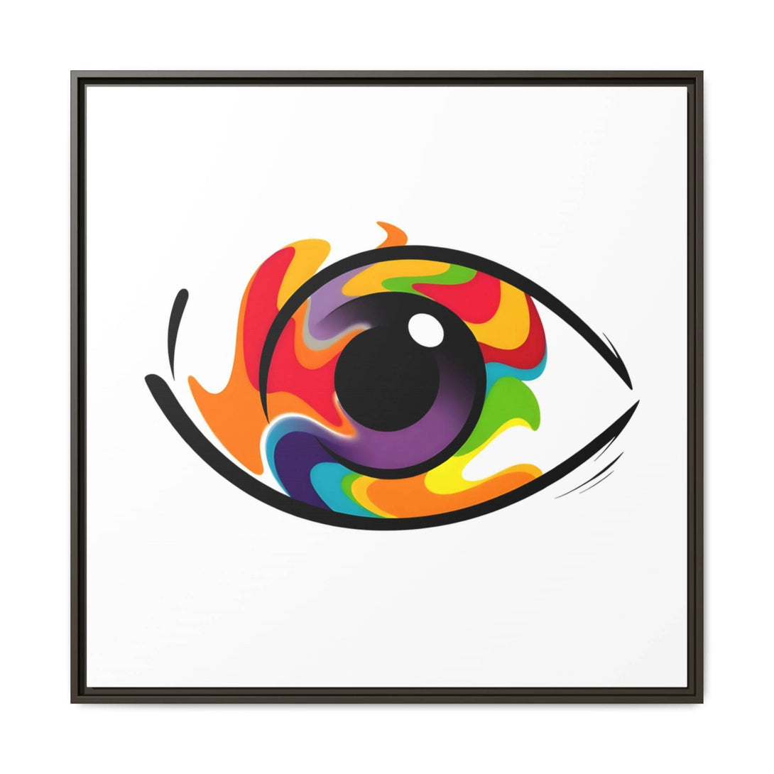 PsEyeGo 3 – Chromatic Flame on Framed Matte Canvas (Multi-color) - Highdellic