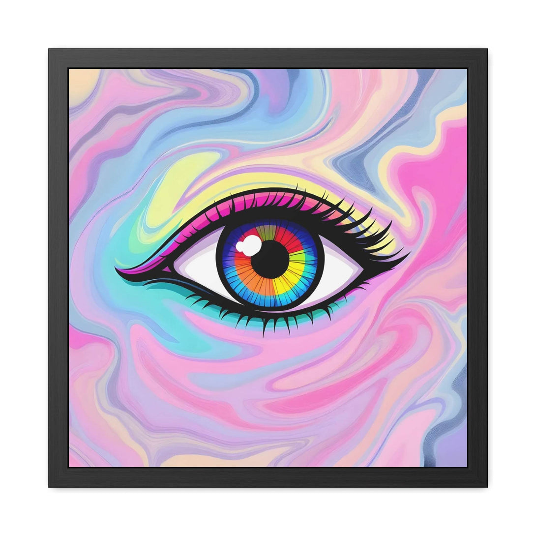 PsEyeFlow #8 - Radiant Vision. ( wood Framed semi-gloss coated paper ) - Highdellic