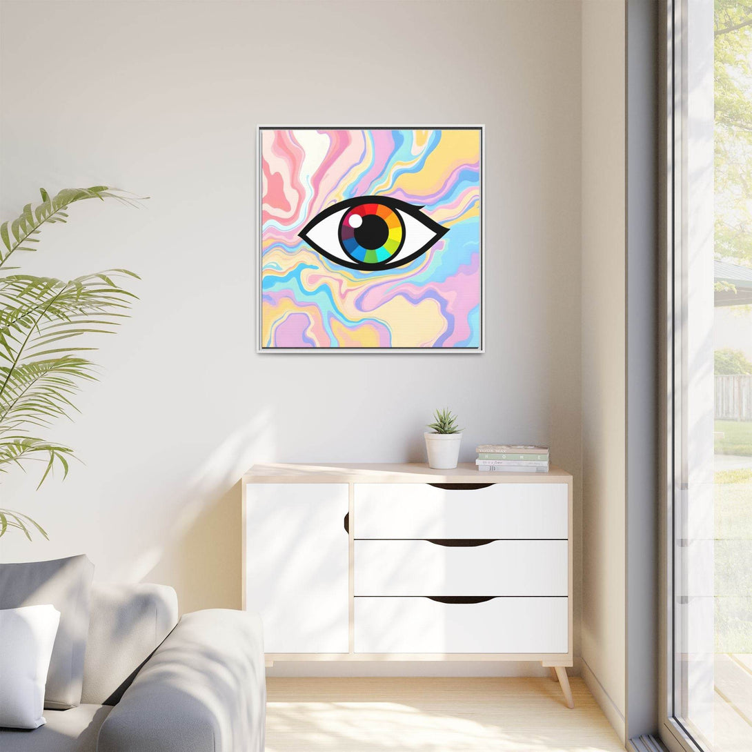 PsEyeFlow #30 - Spectrum Vision (Matte Canvas, Framed (Multi-color)) - Highdellic