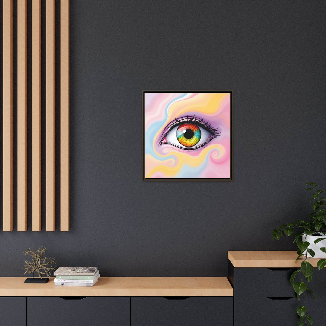 PsEyeFlow #36 – The Whispering Spiral on Framed Matte Canvas - Highdellic