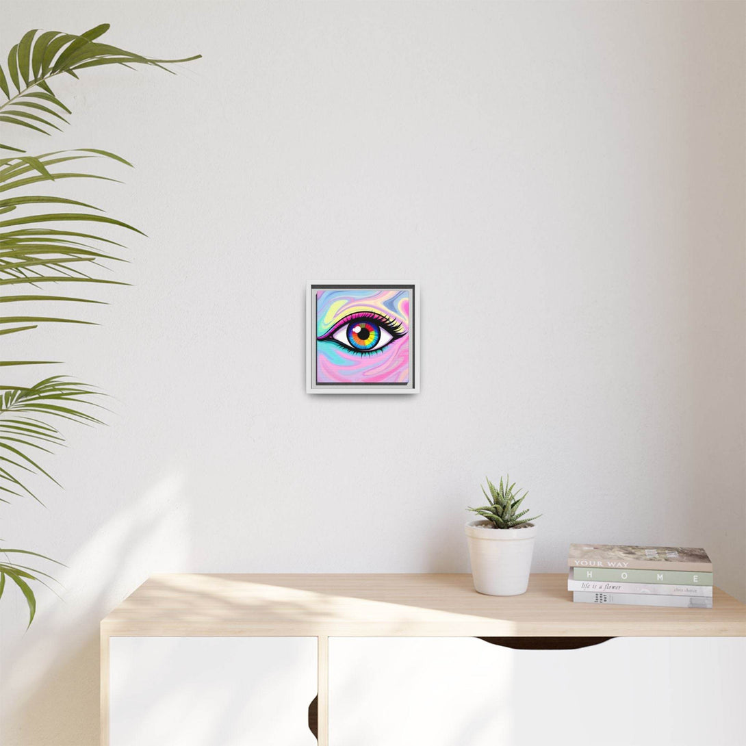 PsEyeFlow #8 - Radiant Vision. ( Colourful Framed Matte Canvas Decor ) - Highdellic
