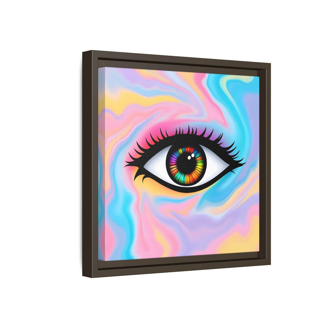 PsEyeFlow #32 - Prism Mirage on Framed Matte Canvas (multi colour) - Highdellic