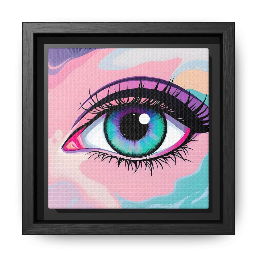 PsEyeFlow #2 – Lucid Gaze. ( Colorful Framed Matte Canvas Decor ) - Highdellic