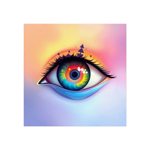 PsEyeDream #6 - Ephermeral Vision on Square Fine Art Poster