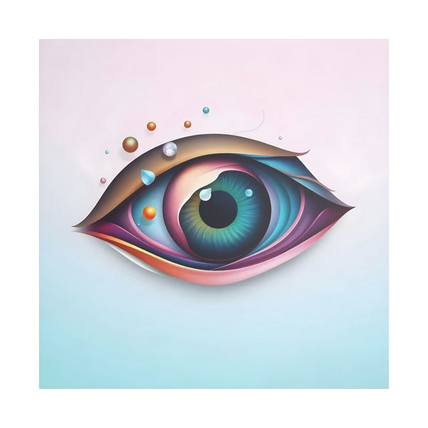 PsEyeDream #5 - DewSight Drift (Stretched Satin Canvas)