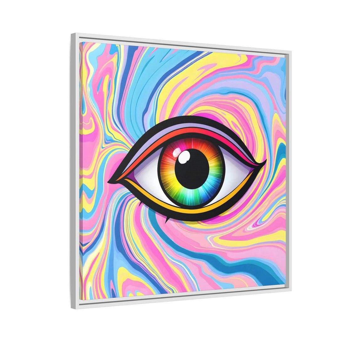 PsEyeFlow #31 - The Kaleidosoul on Framed Matte Canvas - Highdellic