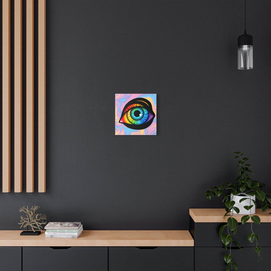 PsEyeFlow 4 - Chromatic Vision. (Satin Canvas, Stretched) - Highdellic