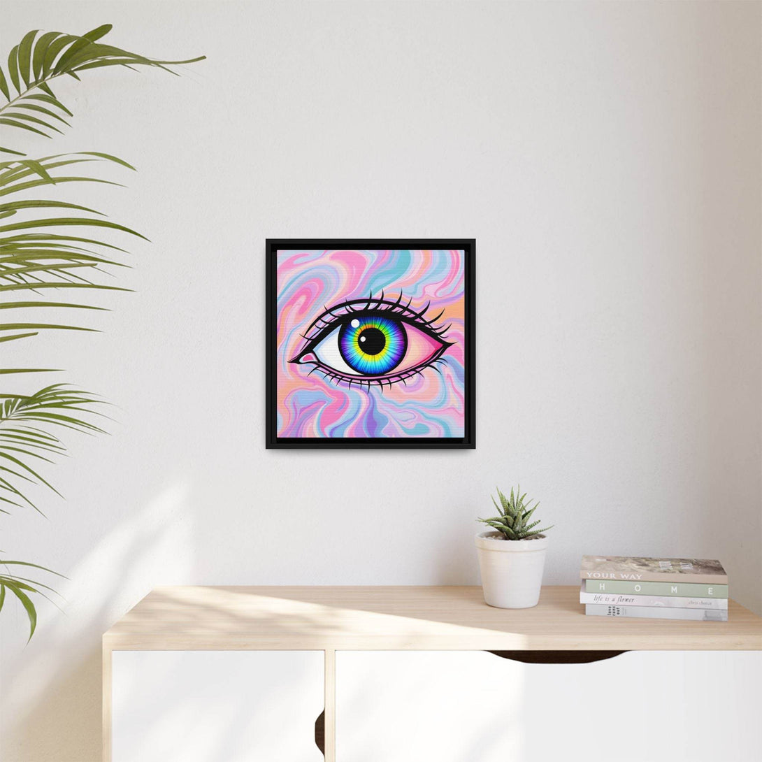 PsEyeFlow #3 – Vivid Mirage (Matte Canvas, Framed (Multi-color)) - Highdellic