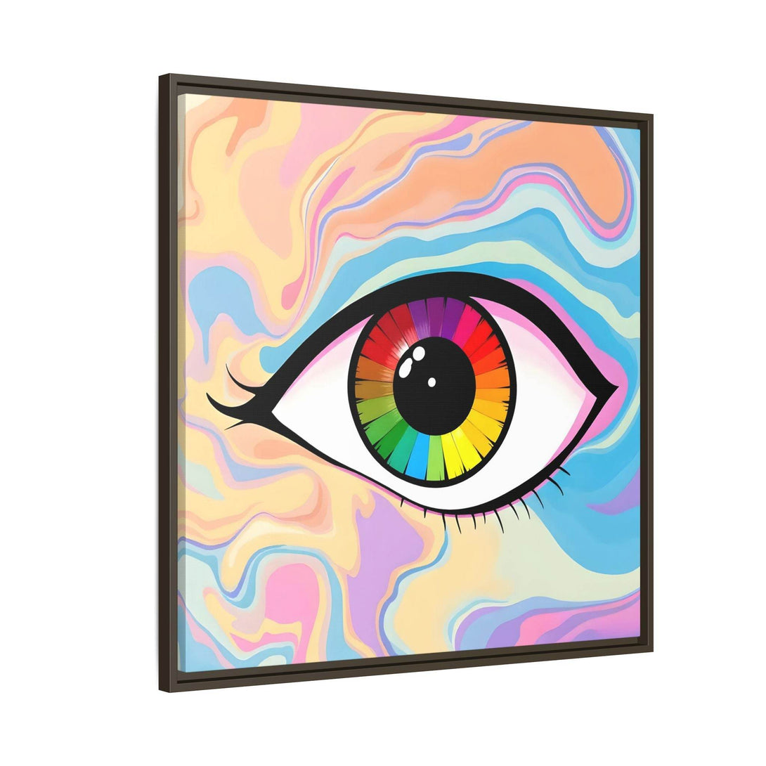 PsEyeFlow #1 – Prism Vision. (Matte Canvas, Framed, Multi-color) - Highdellic