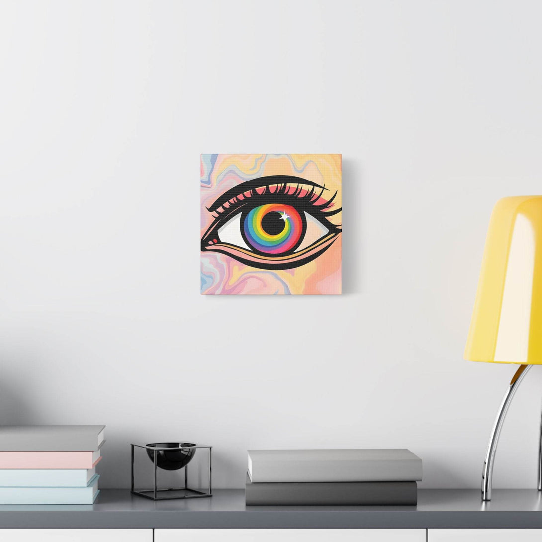 PsEyeFlow #14 - Radiant Spiral. (Satin Canvas, Stretched) - Highdellic