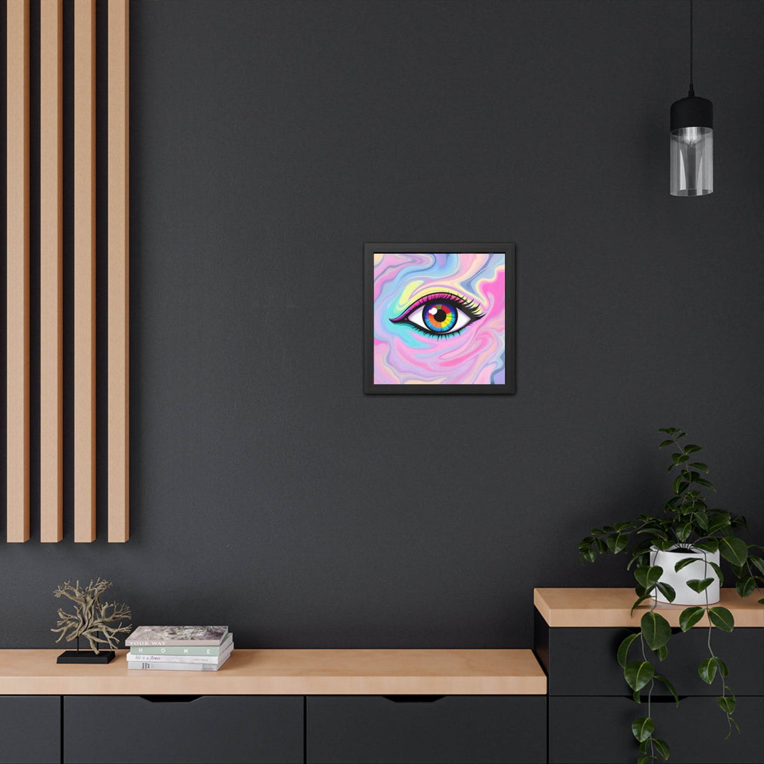 PsEyeFlow #8 - Radiant Vision. ( wood Framed semi-gloss coated paper ) - Highdellic