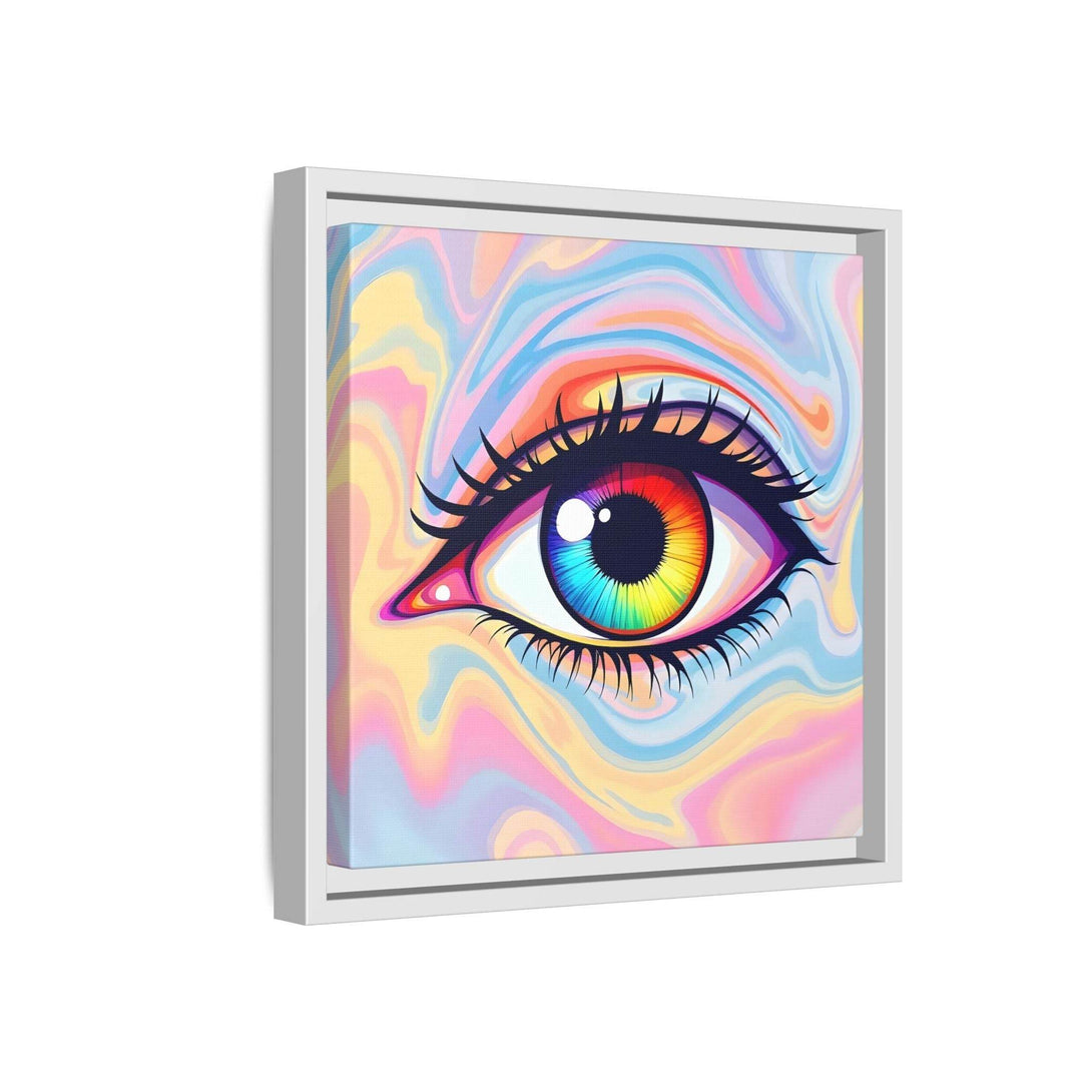 PsEyeFlow #20 - Dreamwave Vision. ( Colorful Framed Matte Canvas Decor ) - Highdellic