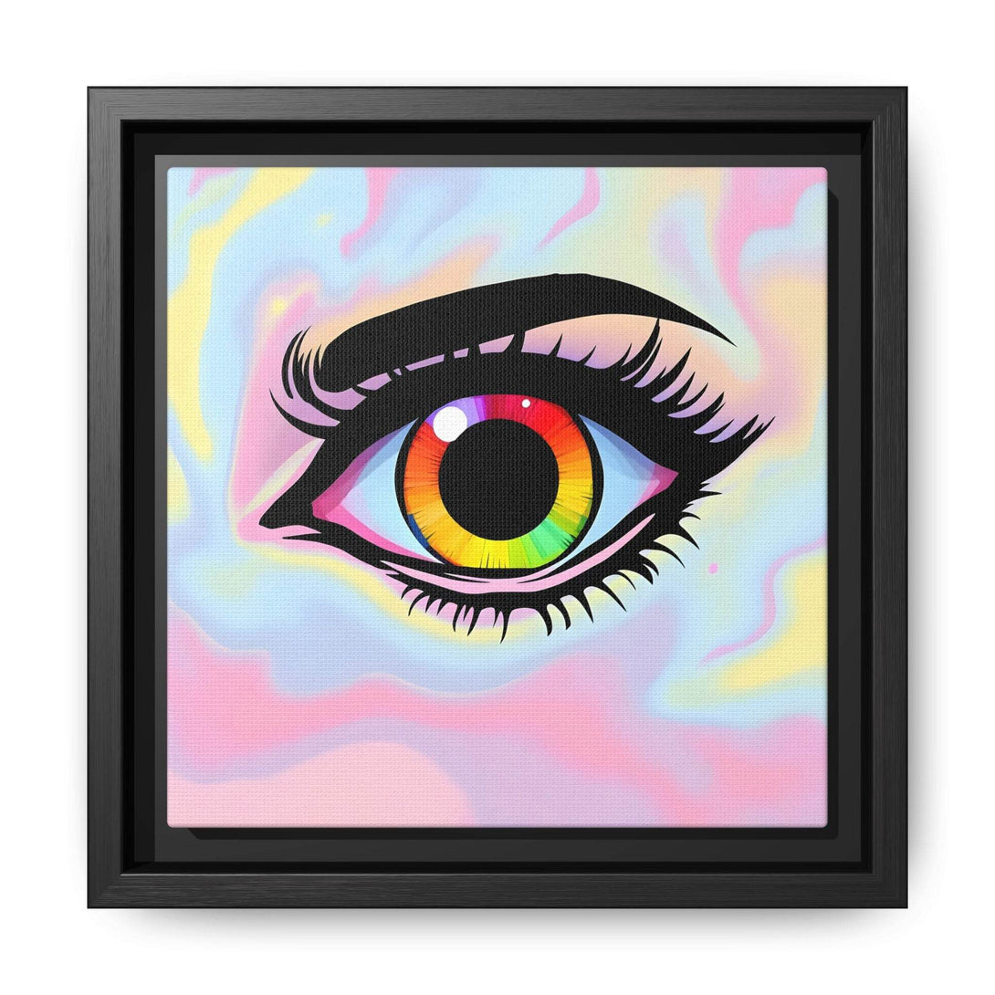 PsEyeFlow #35 - Spectrum Sentinel on Framed Matte Canvas (multi colour) - Highdellic