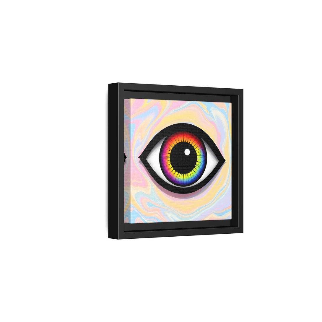 PsEyeFlow #25 - Chromatic Horizon. (Matte Canvas, Framed (Multi-color)) - Highdellic