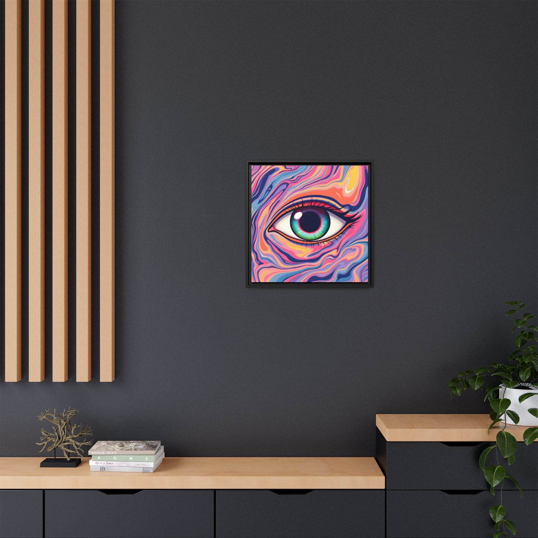 PsEyeFlow #26 - Vivid Echo - (Matte Canvas, Framed (Multi-color)) - Highdellic