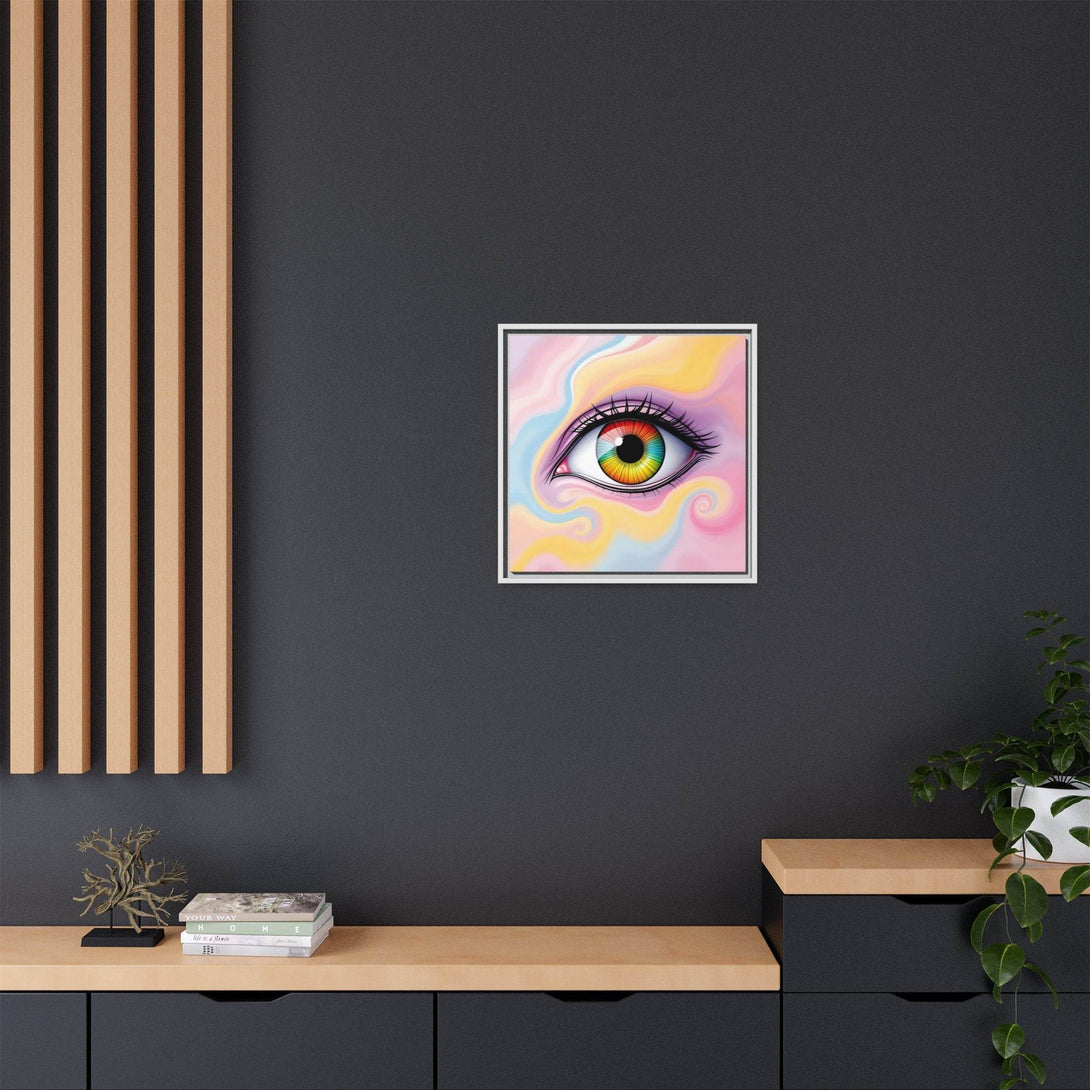PsEyeFlow #36 – The Whispering Spiral on Framed Matte Canvas - Highdellic