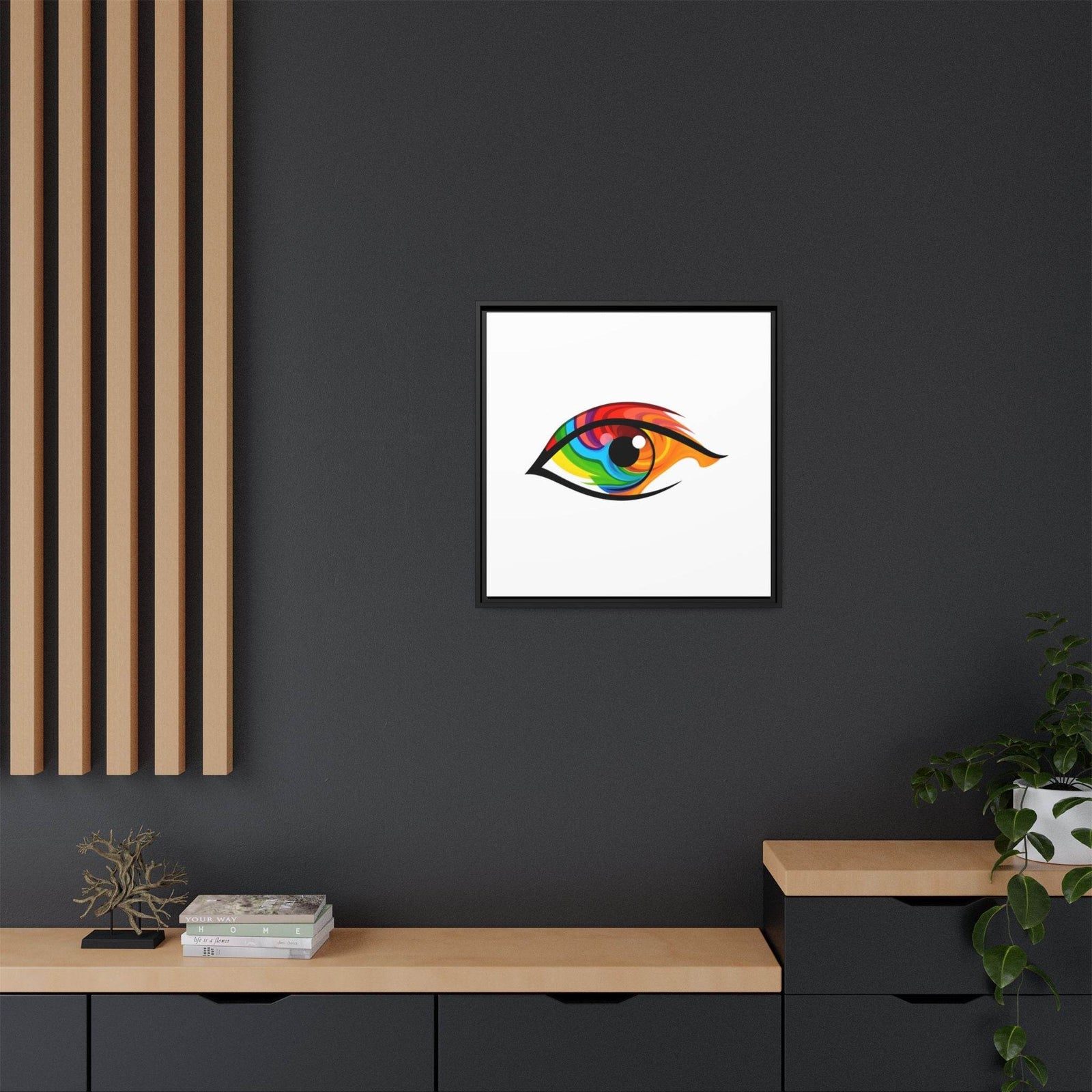 PsEyeGo 2 – Prism Gaze Vision on Framed Matte Canvas (Multi-color) - Highdellic