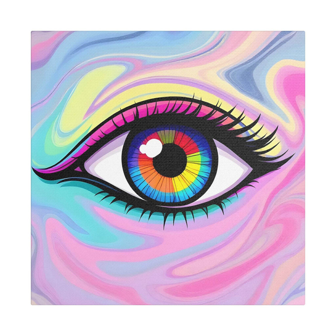 PsEyeFlow #8 - Radiant Vision. (Satin Canvas, Stretched) - Highdellic