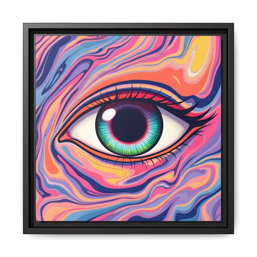 PsEyeFlow #26 - Vivid Echo - (Matte Canvas, Framed (Multi-color)) - Highdellic