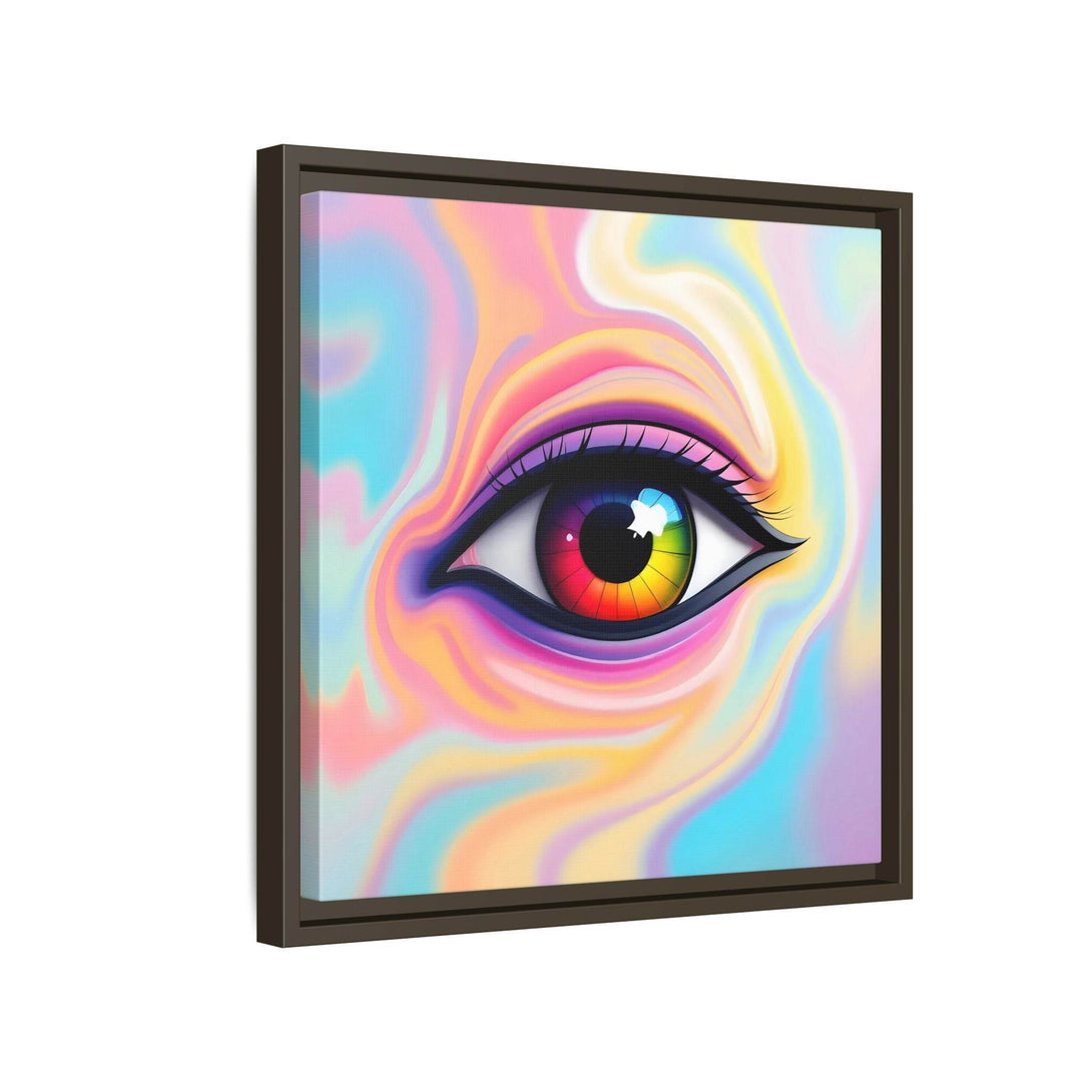 PsEyeFlow #34 – Veil of Visions on Framed Matte Canvas (multi colour) - Highdellic
