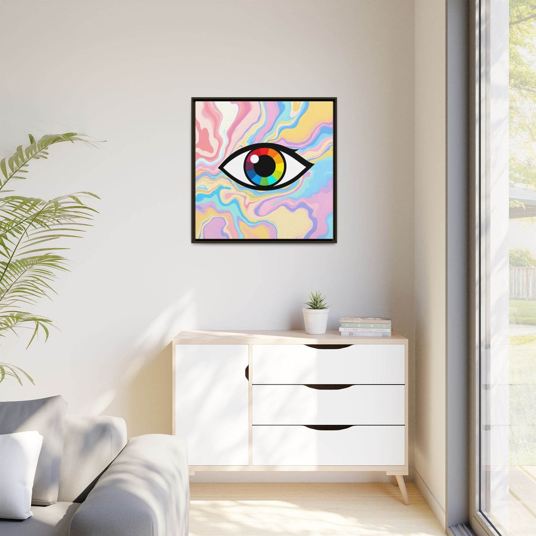 PsEyeFlow #30 - Spectrum Vision (Matte Canvas, Framed (Multi-color)) - Highdellic