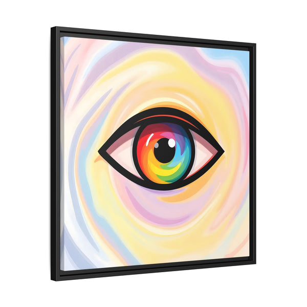 PsEyeFlow #18 - Ethereal Vision (Framed Matte Canvas)