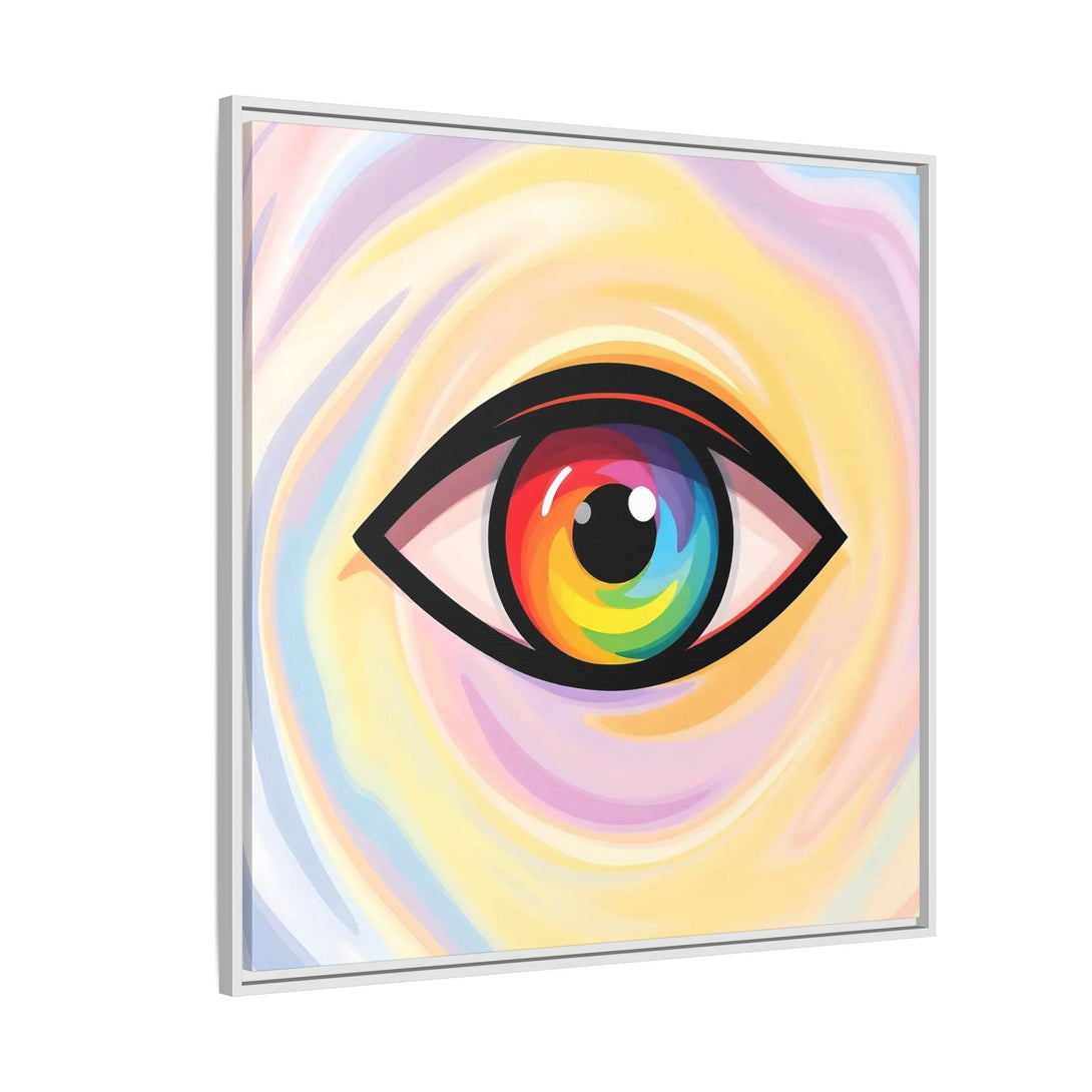 PsEyeFlow #18 - Ethereal Visionb. ( Colorful Framed Matte Canvas Decor ) - Highdellic