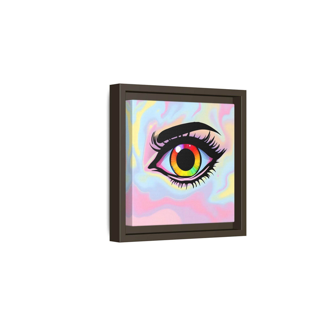 PsEyeFlow #35 - Spectrum Sentinel on Framed Matte Canvas (multi colour) - Highdellic