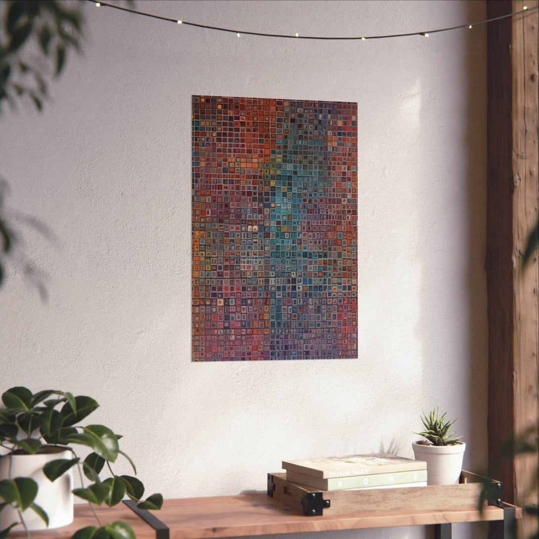 PsEyeCode #2b - Encrypted Echo on Vertical (2:3) Fine Art Poster - Highdellic