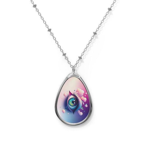 PsEyeDream #27 - Skybound Reverie (Oval Necklace)