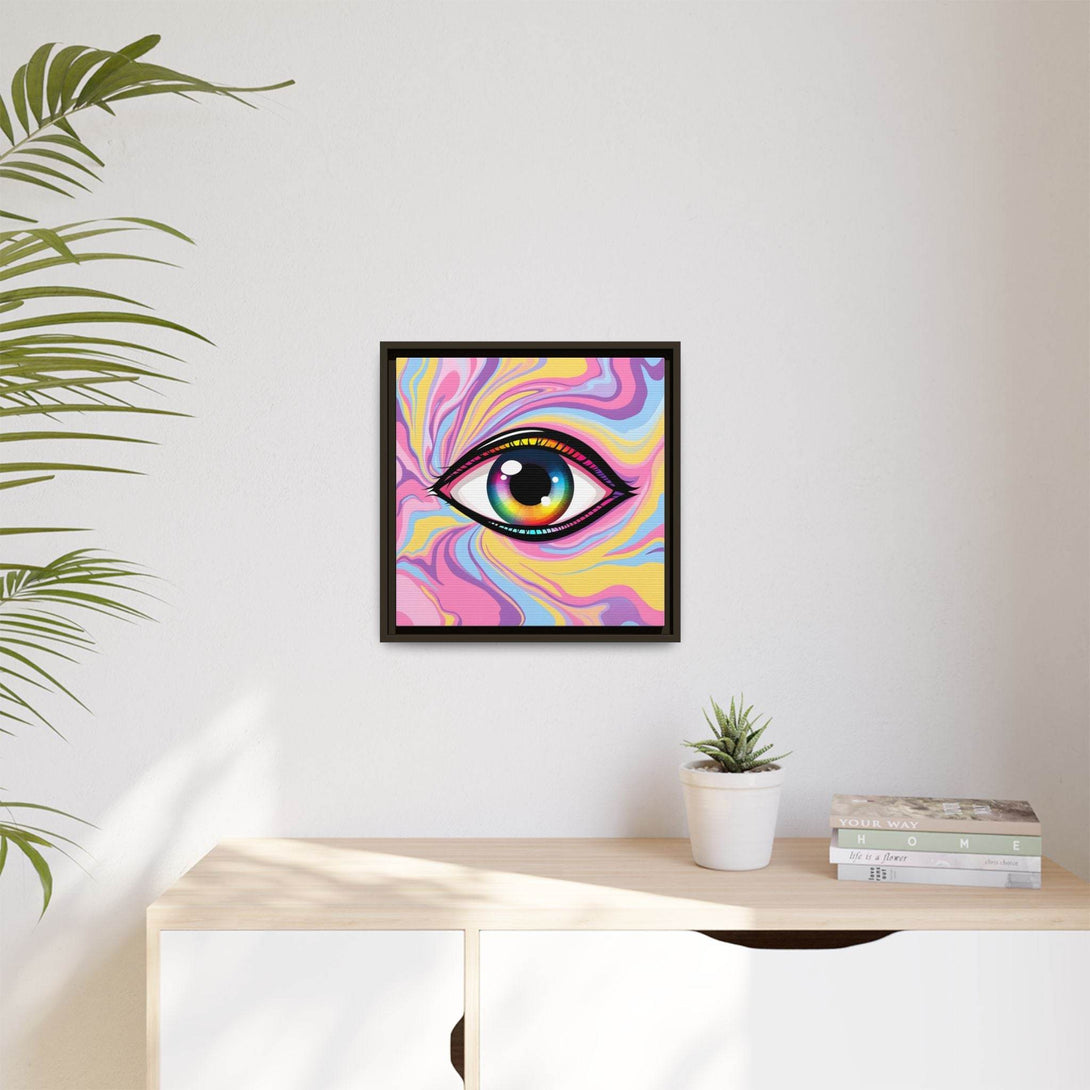 PsEyeFlow #29 - Spectrum Gaze.b (Matte Canvas, Framed (Multi-color)) - Highdellic