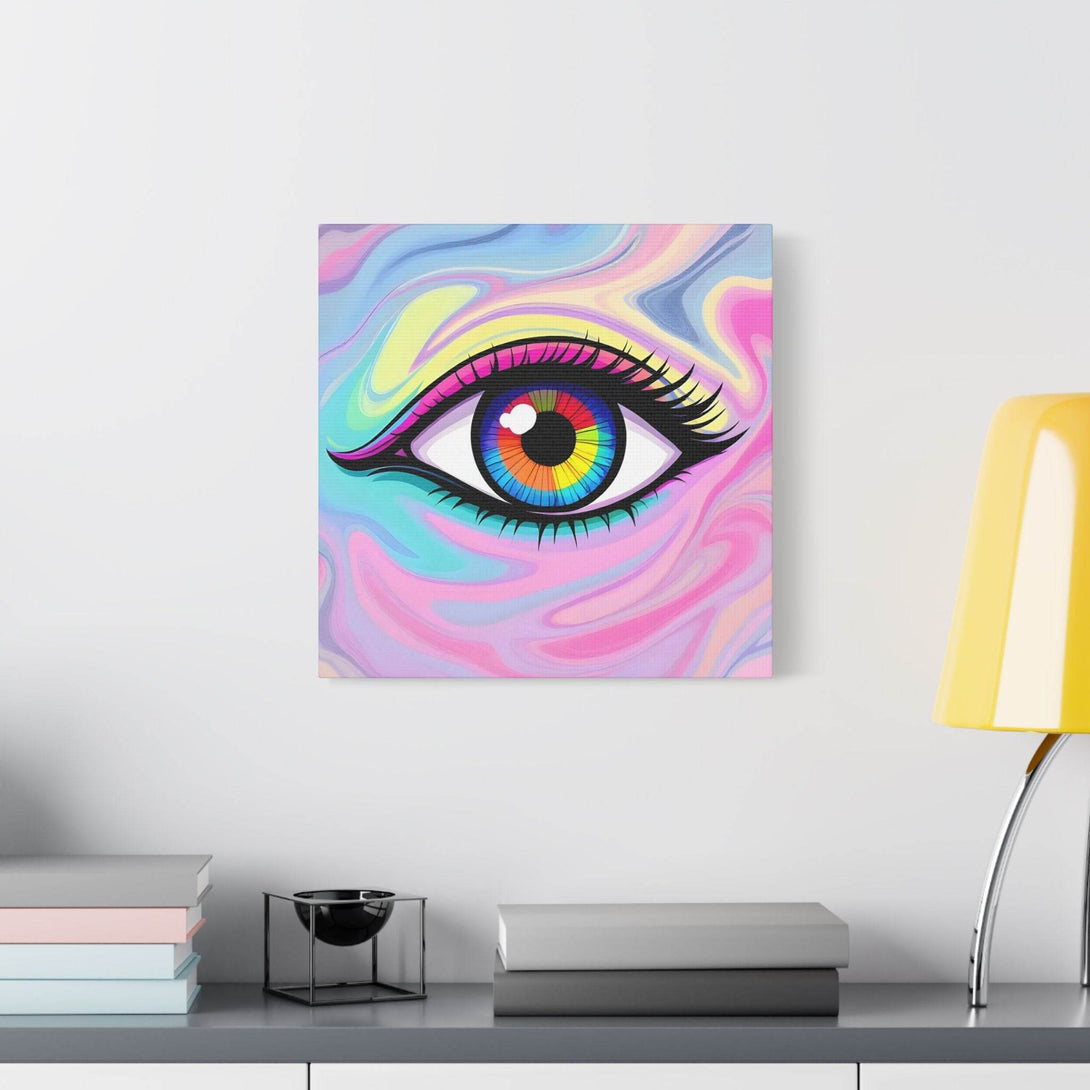 PsEyeFlow #8 - Radiant Vision. (Satin Canvas, Stretched) - Highdellic