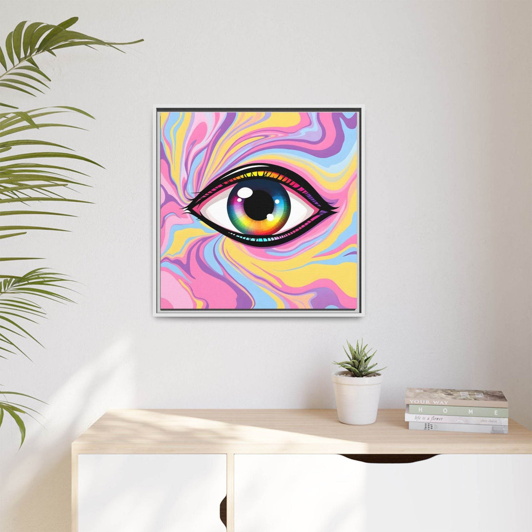 PsEyeFlow #29 - Spectrum Gaze.b (Matte Canvas, Framed (Multi-color)) - Highdellic