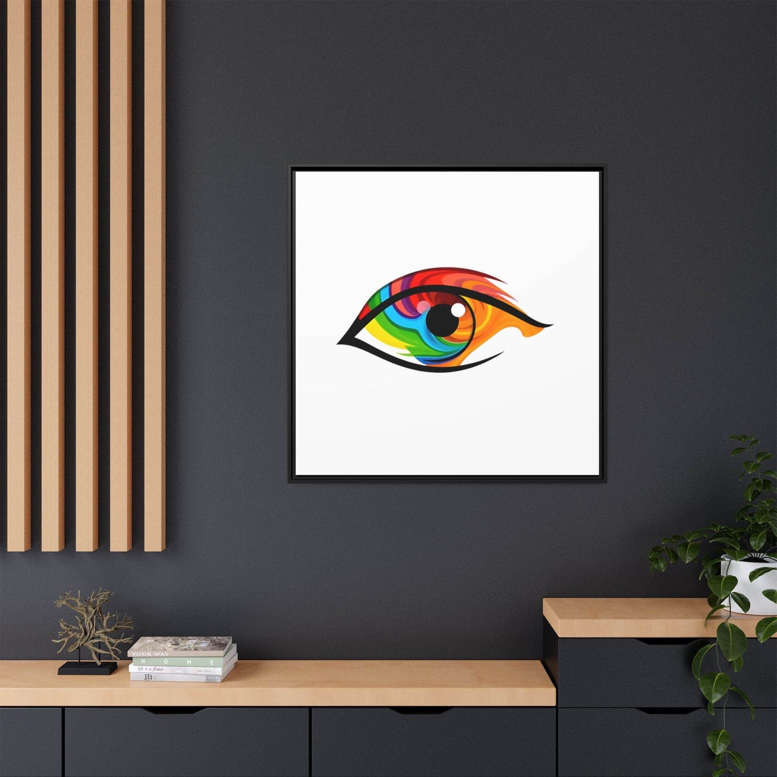 PsEyeGo 2 – Prism Gaze Vision on Framed Matte Canvas (Multi-color) - Highdellic
