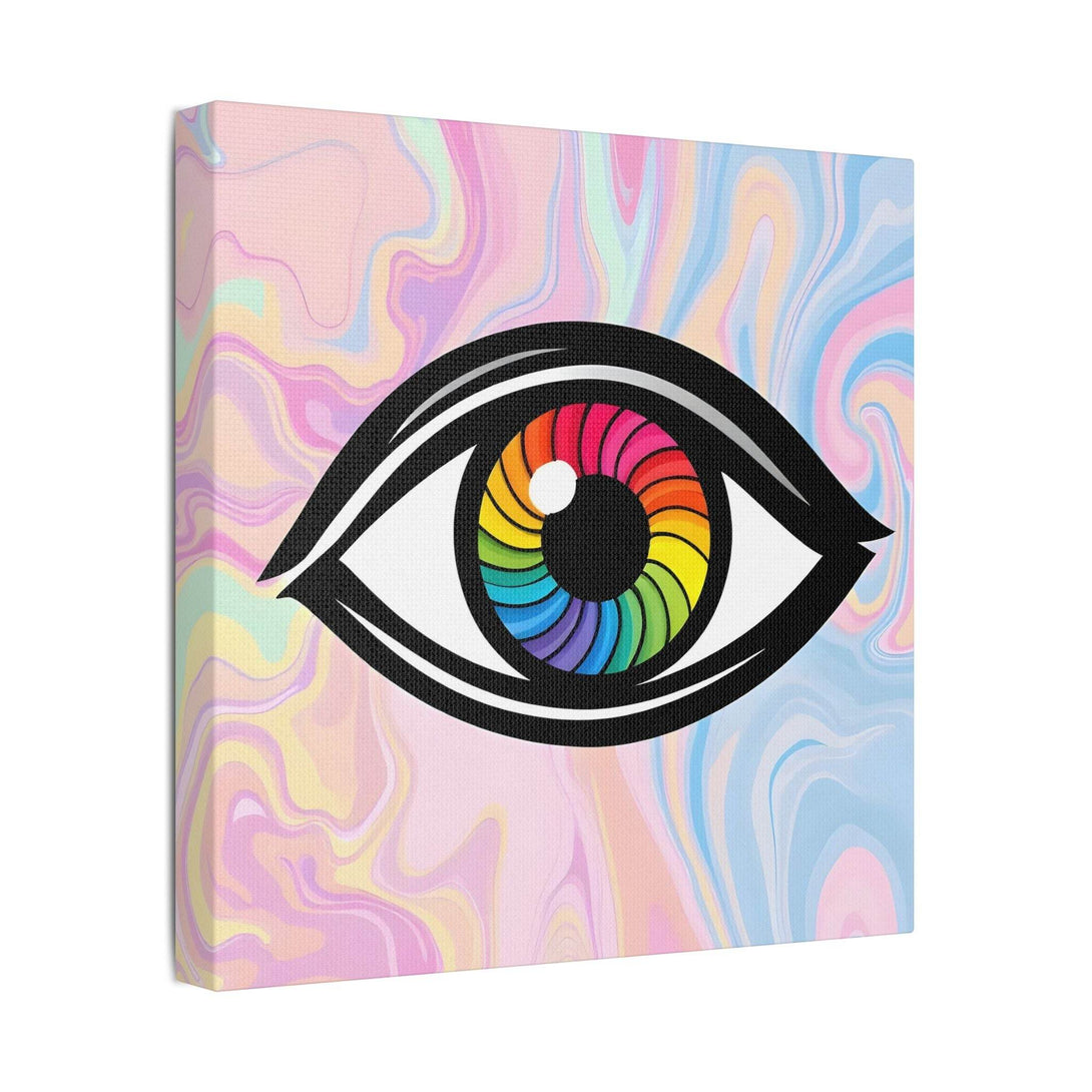 PsEyeFlow #10 - Hypnotic Spectrum. (Satin Canvas, Stretched) - Highdellic