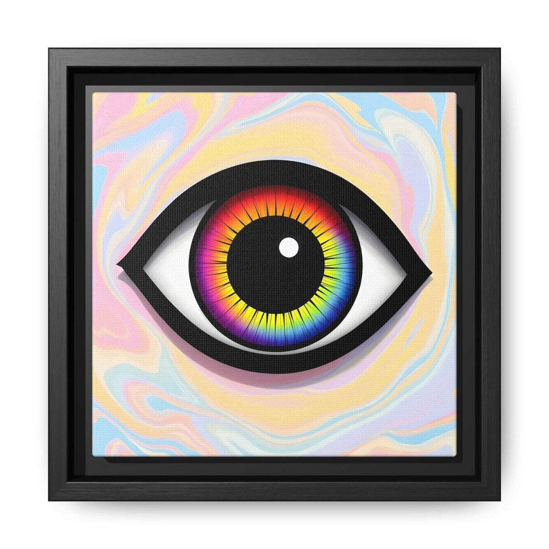 PsEyeFlow #25 - Chromatic Horizon. (Matte Canvas, Framed (Multi-color)) - Highdellic